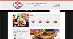 Desktop Screenshot of billspizza.net