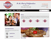 Tablet Screenshot of billspizza.net